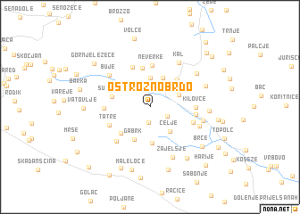 map of Ostrožno Brdo