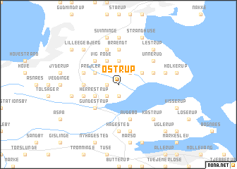 map of Ostrup