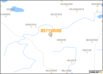 map of Ostyunino