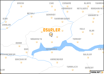 map of Öşürler