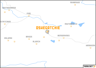 map of Oswegatchie