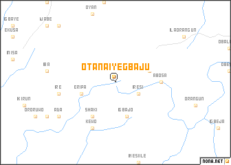 map of Otan Aiyegbaju