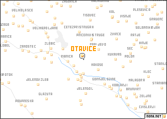 map of Otavice