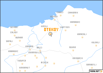 map of Öteköy