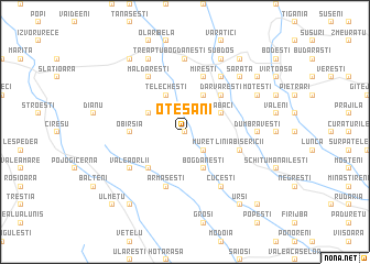 map of Oteşani