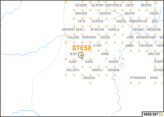 map of Otese