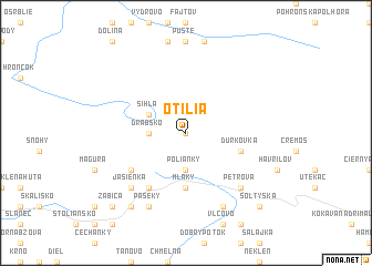 map of Otilia