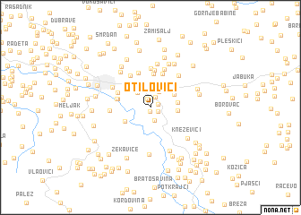 map of Otilovići