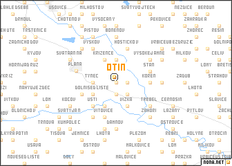 map of Otín