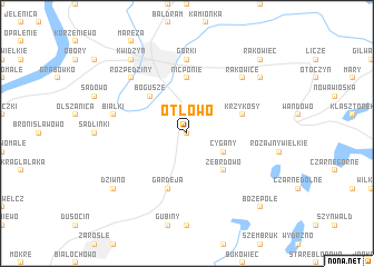 map of Otłowo