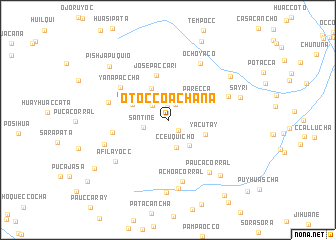 map of Otocco Achana