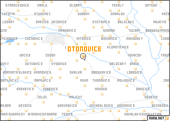 map of Otonovice