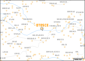 map of Otošče