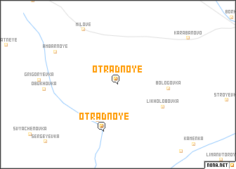 map of Otradnoye