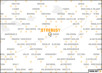 map of Otrebusy