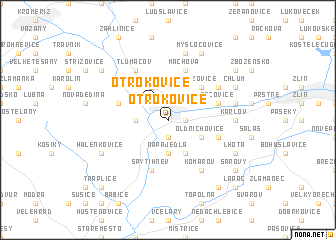 map of Otrokovice
