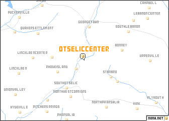 map of Otselic Center