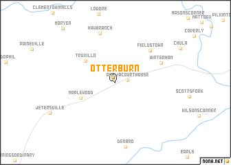 map of Otterburn