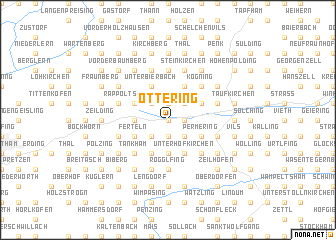 map of Ottering