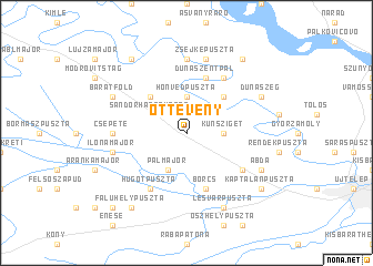 map of Öttevény