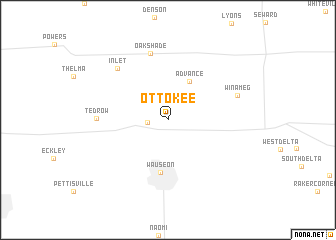 map of Ottokee