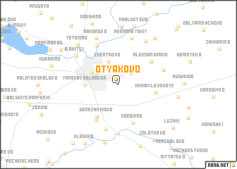 map of Otyakovo