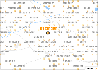 map of Ötzingen