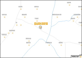 map of Ouakara
