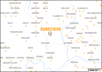 map of Ouarziene