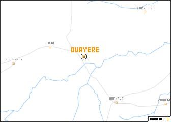 map of Ouayéré