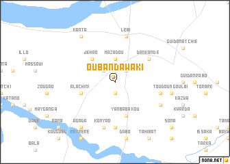 map of Oubandawaki