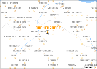 map of Ouchchânene