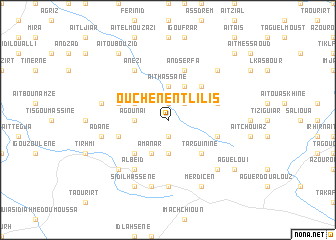 map of Ouchene nʼTlilis