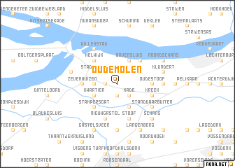 map of Oudemolen