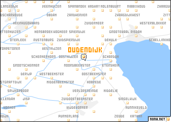 map of Oudendijk