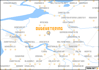 map of Oude Wetering