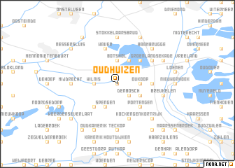 map of Oudhuizen