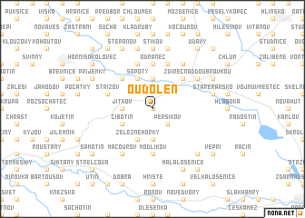 map of Oudoleň