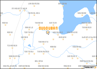 map of Oudouban