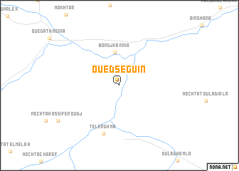 map of Oued Seguin