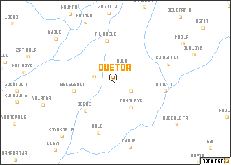 map of Ouétoa