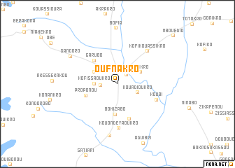 map of Oufnakro