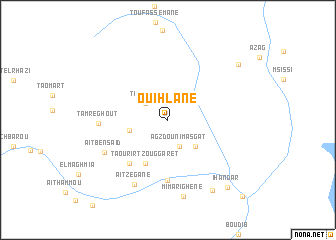 map of Ouihlane