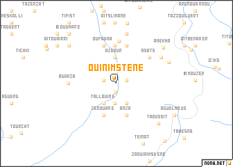 map of Oui nʼImstene
