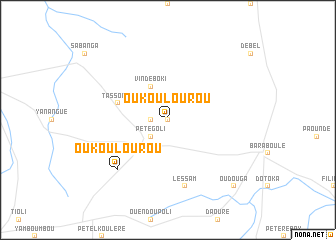 map of Oukoulourou