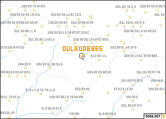 map of Oulad Abbes