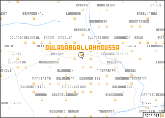 map of Oulad Abdallah Moussa
