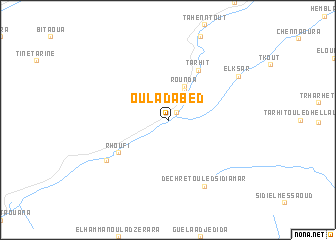 map of Oulad Abed