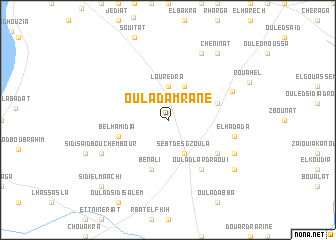 map of Oulad Amrane