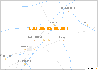 map of Oulad Ben Kerroumat